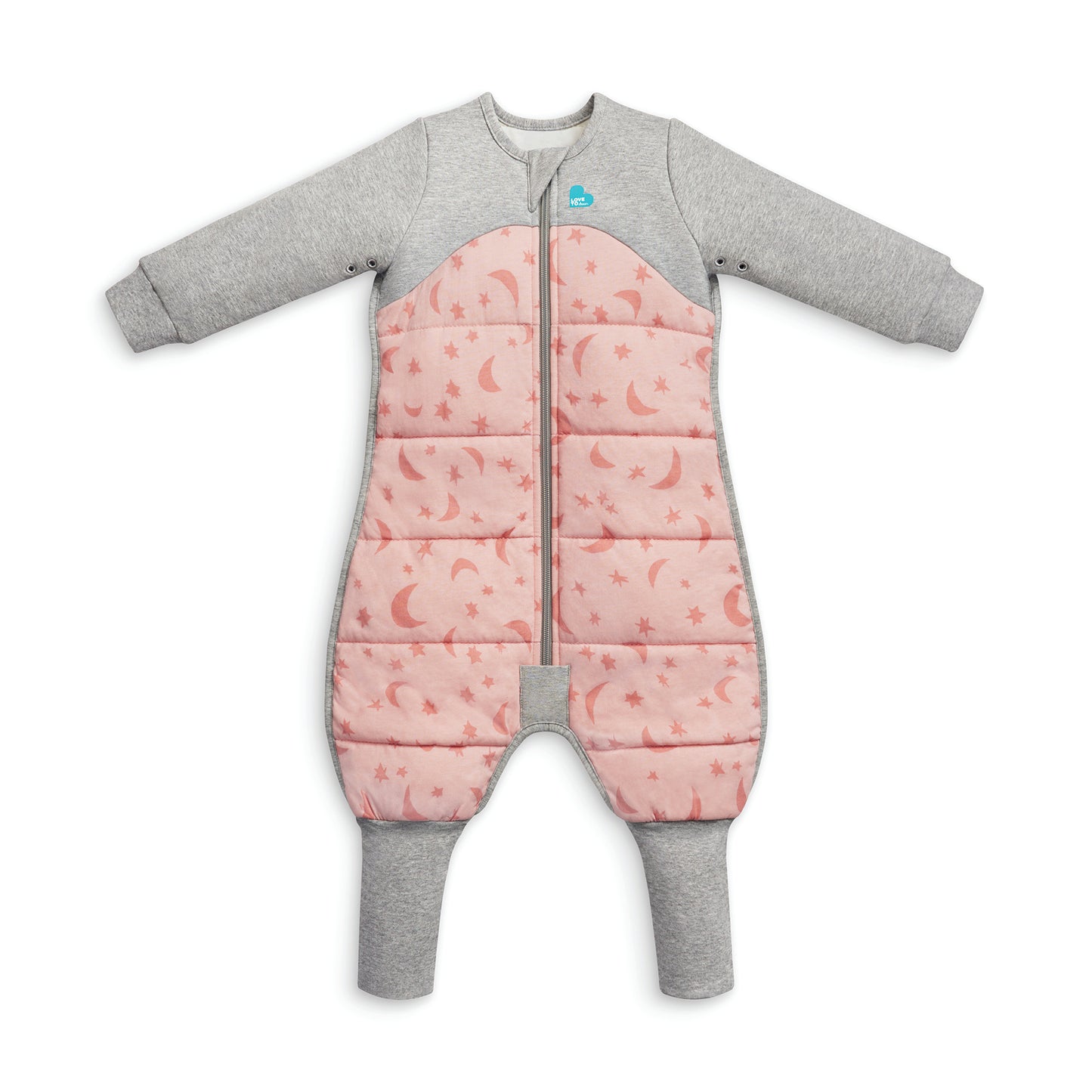 SLEEP SUIT 2.5 TOG WARM MOONLIGHT DUSTY PINK Love To Dream South Africa