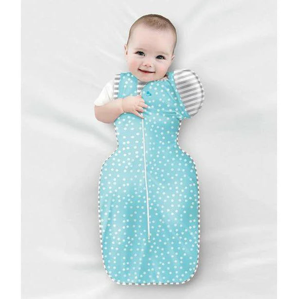 SWADDLE UP TRANSITION BAG LITE 0.2 TOG AQUA DOTS Love To Dream South Africa