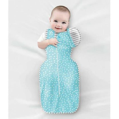SWADDLE UP TRANSITION BAG LITE 0.2 TOG AQUA DOTS Love To Dream South Africa