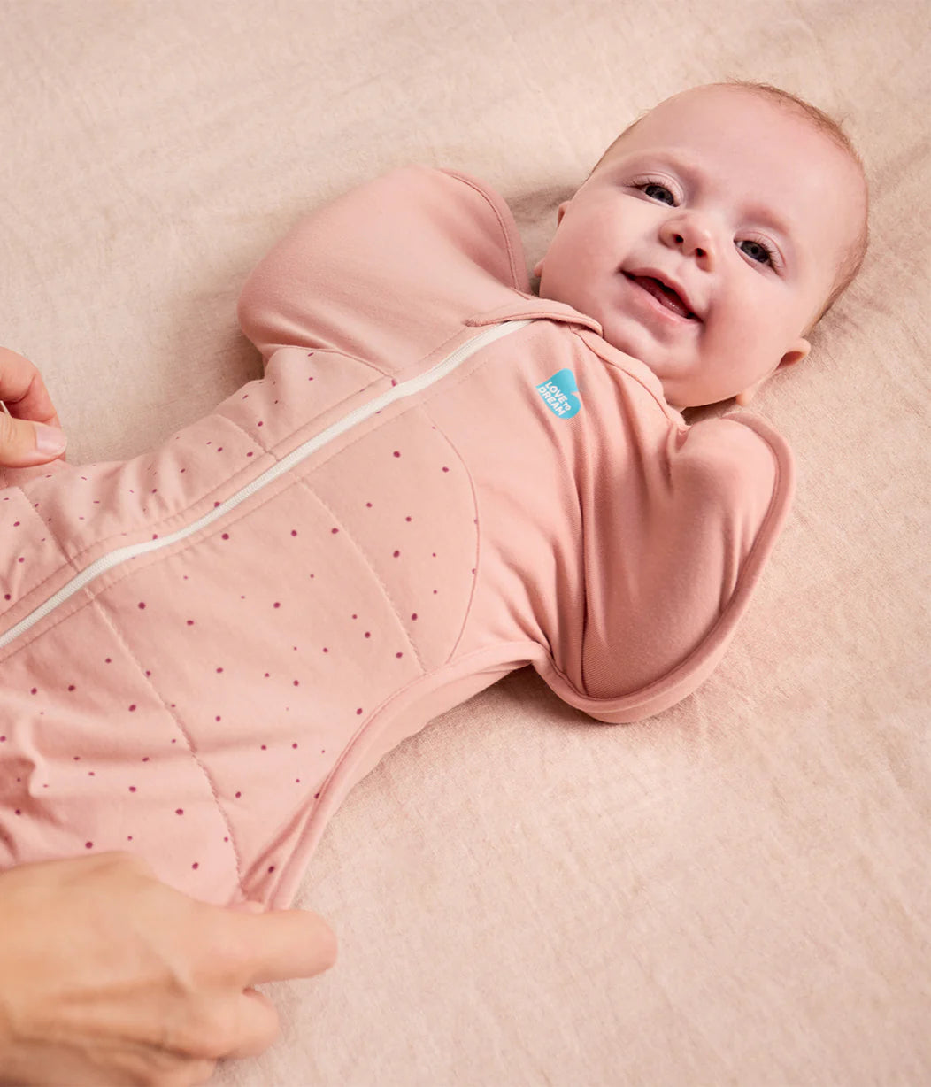 SWADDLE UP WARM 2.5 TOG SMALL - PINK (ROSE PEBBLES) (3.5-6KG)