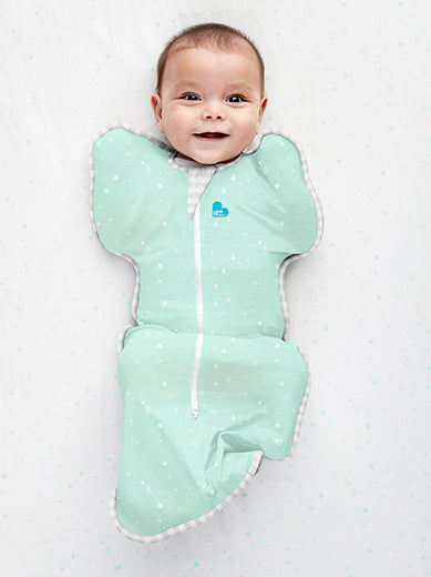 SWADDLE UP LITE 0.2 TOG MINT GREEN STARS Love To Dream South Africa