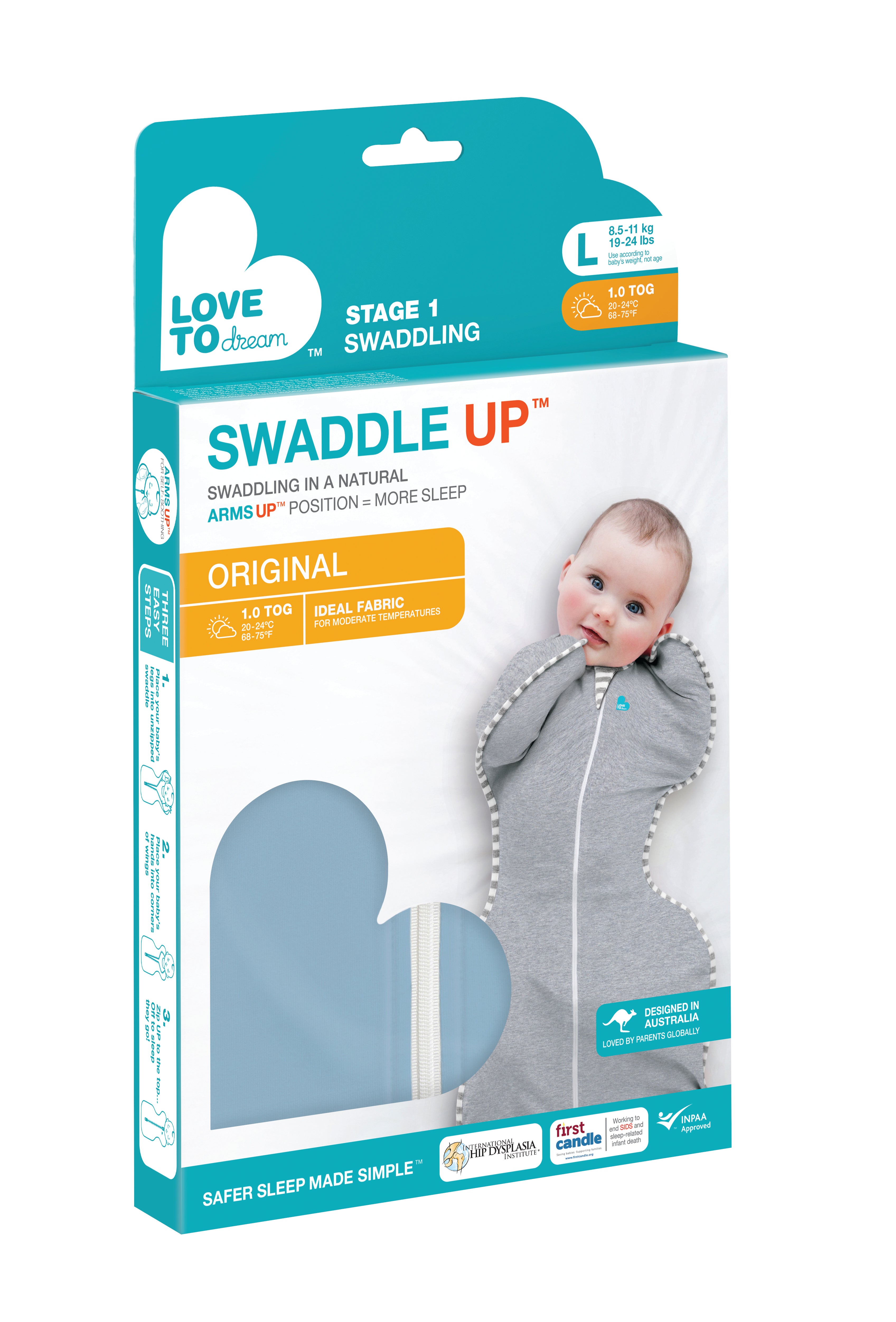 Arms up swaddle best sale safe