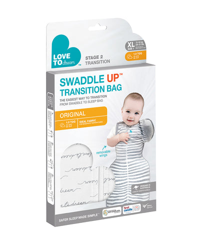 SWADDLE UP TRANSITION BAG ORIGINAL 1.0 TOG DREAMER WHITE Love To Dream South Africa