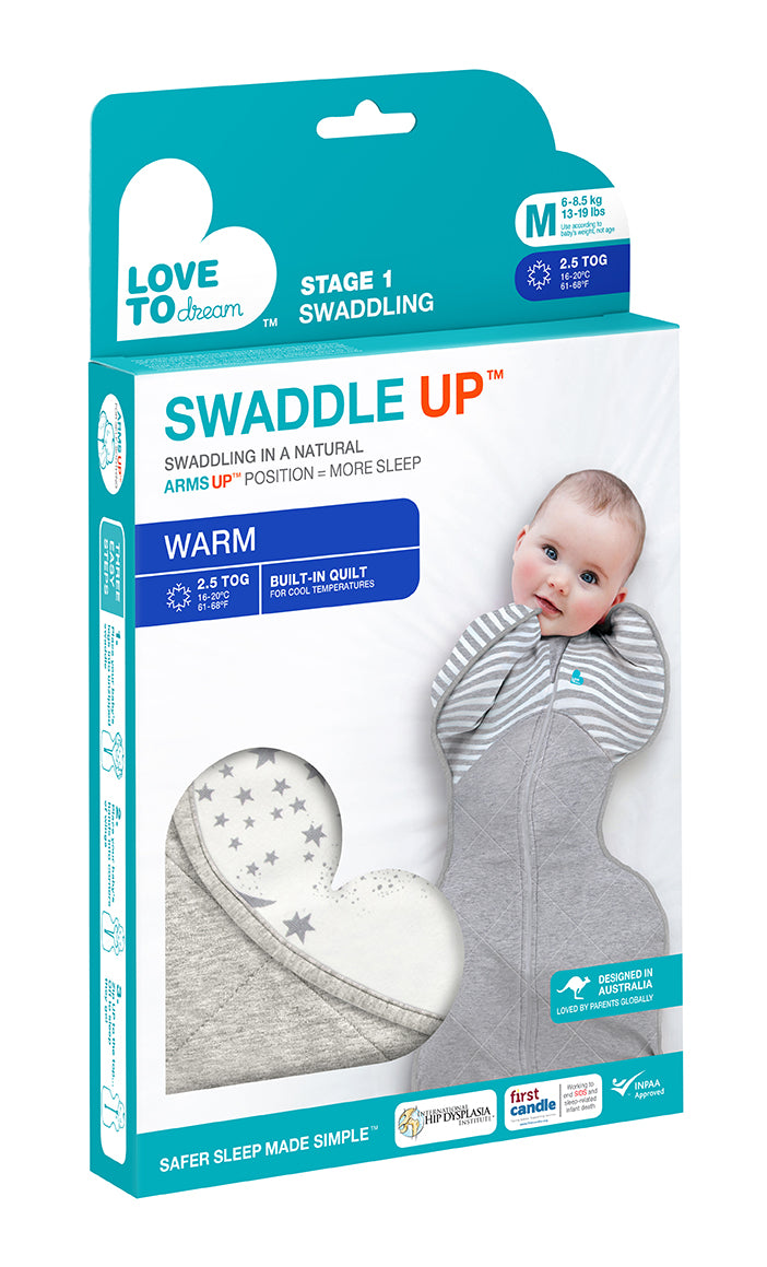 SWADDLE UP WARM 2.5 TOG WHITE Love To Dream South Africa